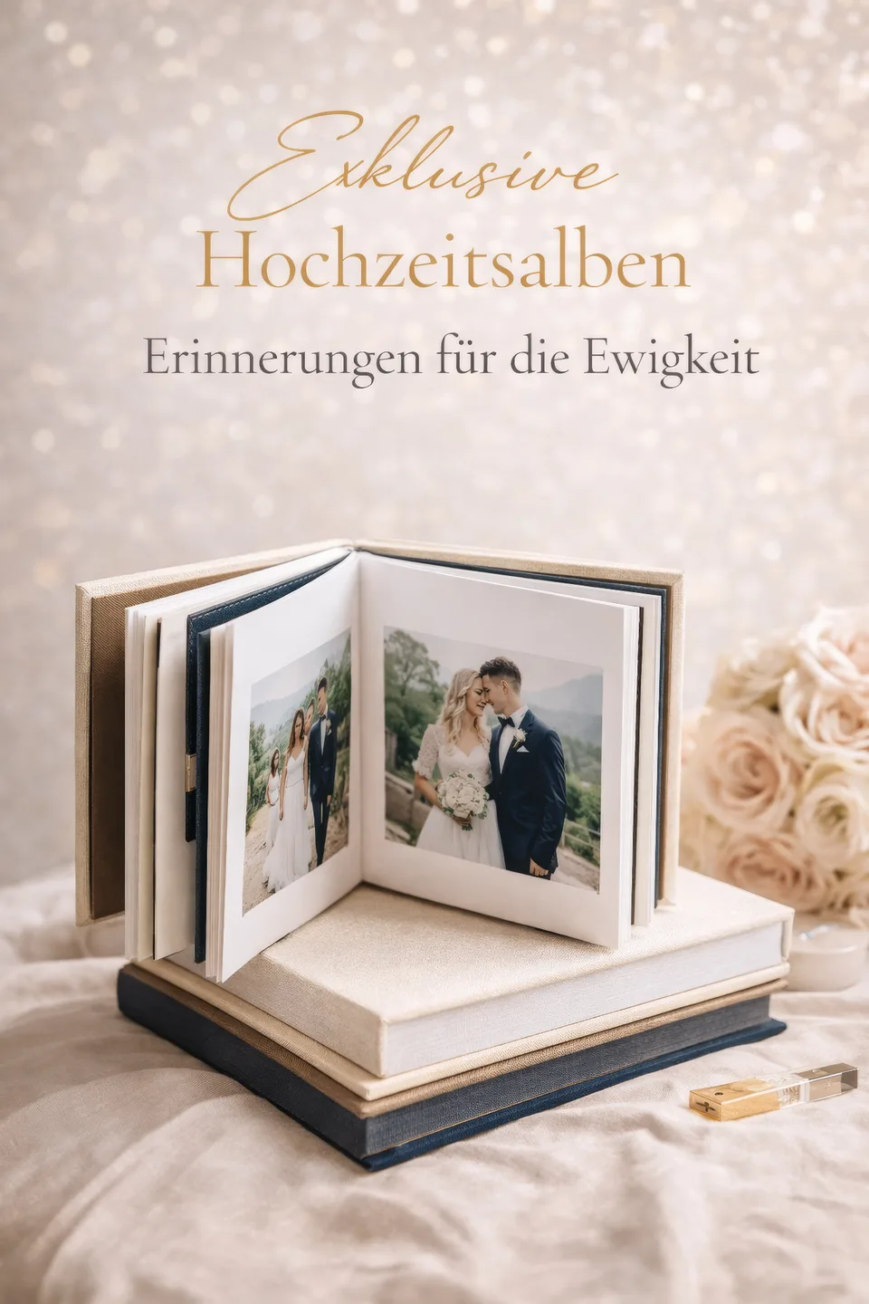 Premium Hochzeits-Fotoalbum